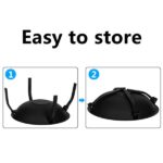 22" Four - legged Folding Iron Brazier Wood Burning Fire Pit Decoration for Backyard Poolside - Image 42