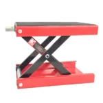 1100lbs Steel Adjustable Scissor Lift for Motorcycles Red - Image 7
