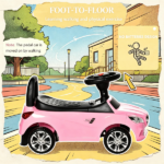 Pink Toddler Foot-to-Floor Ride-On Push Car: Kids Sliding Walking Toy with Functional Horn, Music, Headlights & Hidden Storage Space - Image 6