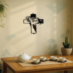 CIFbuy Rustic Simple Cross Wall Art Metal Wall Cross Decor for Indoor Outdoor Use TikTok temu pick-up service - Image 4