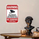 CIFbuy 2D Aluminum Video Surveillance Warning Sign Vintage Decorative Sign (TikTok, temu pick-up service) - Image 4