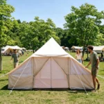 5-8 Person Luxury Glamping Bell Tent, Waterproof Oxford Outdoor Camping Hotel Tent - Image 4