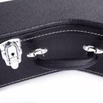 Replace 48950444 5-String 6-String Microgroove Pattern Leather Wood Banjos Case Black - Image 13