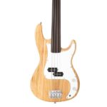 [Do Not Sell on Amazon] Fretless Electric Bass Guitar Full Size 4 String for experienced Bass Players Cord Wrench Tool Burlywood - Image 3