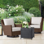 Outdoor PE Wicker Side Table with Storage, Patio Rattan End Table Square Container for Furniture Covers, Toys and Gardening Tools, Black - Image 4