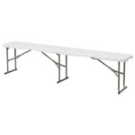 50" Outdoor Welcome Backrest Cast Iron Bench - Image 27