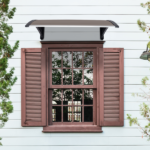 Same Code 27539880 40*38in Household Application Door & Window Rain Cover Eaves Brown Board & Black Holder - Image 22