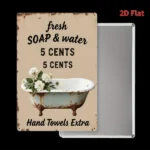 CIFbuy Fresh Soapy Water Metal Iron Logo Sign Indoor Outdoor Weatherproof Wall Decor For Home Bar Office Man Cave Garage (TikTok, temu pick-up service) - Image 2