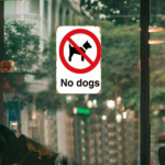 CIFbuy 1pc No Dogs Allowed Metal Sign, Heavy Duty Dog-Free Zone Plaque, Black Dog Pattern With White B Metal SiikTok, Metal SiikTok, Self-tyckup Logiope BRed - Image 2