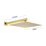 12 inch Wall Mount Rainfall Square Shower Head - Image 2