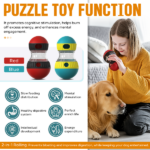 Interactive Dog Treat Ball, Dog Treat Dispenser Toy - Interactive Adjustable Treat Dispensing Dog Puzzle Toy - Mental Stimulation & Slow Feeder for Small, Medium, and Large Breeds - Durable & Fun Boredom Relief Game - Image 7