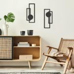 CIFbuy Abstract Line iron Wall Art Set Modern Minimalist Black and White Decor for Living Room Bedroom Office Halloween Gift (TikTok, temu pick-up service) - Image 7