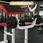 Heavy-Duty Red Vertical Leg Press Machine with Adjustable Leg, Back & Head Positions, 1" Standard Plate Compatible Strength Training Equipment - Image 6
