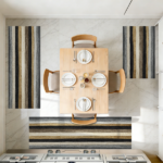 Three-piece kitchen rug set, non-slip and washable, abstract pattern kitchen hallway rug, soft and comfortable, suitable for sinks, floors, entrances, hallways and bathrooms. - Image 12