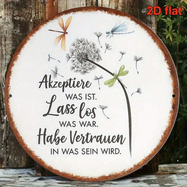 CIFbuy Vintage French Aluminum Sign 8x8 Inch Accept Reality Let Go Of The Past Motivational Wall Decor Nature Trust Plaque For Living R TikTok, TikTok, Self-pickup Logiopics