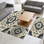Three-piece kitchen rug set, non-slip and washable, abstract pattern kitchen hallway rug, soft and comfortable, suitable for sinks, floors, entrances, hallways and bathrooms. - Image 11