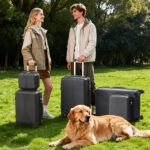 Non-TSA customs lock 5-in-1 PP trolley case, 12in, 16in, 20in, 24in, 28in, PP, dark gray - Image 19