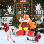 Replace 57412109 4.9 FT Lighted Christmas Inflatable Decoration, Inflatable Turkey Sitting on Santa Claus, Funny Blow Up Yard Decorations with Built-in LED Lights for Holiday Party Front Yard Lawn Garden Decor - Image 19