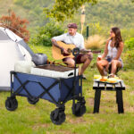 42*22*36inch Blue Garden Folding Cart - Image 8