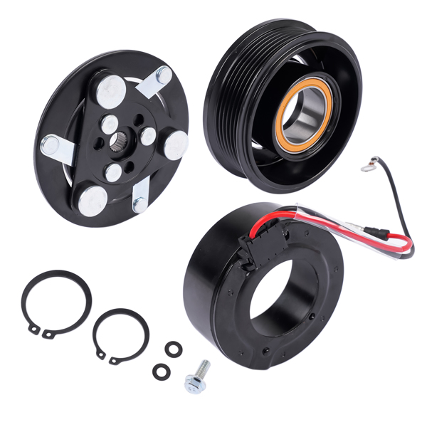 AC Compressor Clutch Kit 88892743 89038601 Fits for Buick Rainier Chevy Trailblazer Olds Bravada GMC Envoy/Envoy XL Isuzu Ascender Saab 9-7x 4.2L 2002-2009