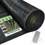 XISHAN 3'X300' Black HDPE 70 Gram Weed Barrier Fabric - Image 7