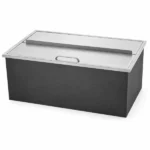 Drop-In Ice Chest, Stainless Steel Ice Storage Box with Sliding Lid and Drain Hose, Ice Bin for Chilled Wine, Beer, Beverage (36 x 18 x 14 Inches) - Image 3