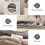 Three-piece kitchen rug set, non-slip and washable, abstract pattern kitchen hallway rug, soft and comfortable, suitable for sinks, floors, entrances, hallways and bathrooms. - Image 4