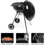 18 Inch Apple Charcoal Stove Enamel (Cover Furnace Body) White Side Wheel Diameter 15cm - Image 5