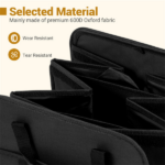 Car Trunk Organizer with Insulated Leakproof Cooler Bag, Large Capacity Foldable Storage Box with Adjustable Dividers & Straps - Image 6