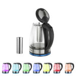 HD-1861-A 110V 1200W 1.8L Electric Glass Kettle US Plug - Image 5