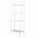 4 Tier Iron Bookshelf, Freestanding Bookcase Storage Shelf for Books and Decor, 23.62 x 13.78 x 57.87 in, Ivory White (Shipment from Walmart) - Image 3