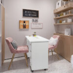 Manicure Nail Table with Drawer White - Image 3