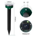 Solar Mole Repeller, Ultrasonic Vibration Rodent Deterrent with Buzzer Sound Wave, Waterproof Outdoor Pest Repellent for Moles Gophers Voles, 323 Sq.ft Coverage for Yard Garden Farm - Image 12