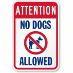 CIFbuy Dogs Not Allowed Sign Durable Metal Outdoor Sign TikTok temu pick-up service - Image 8