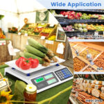 66lb/30kg Digital Produce Scale: 0.01lb/5g Precision, Dual Backlit LCD, 3 Power Options, Detachable Stainless Steel Platform for Market/Deli - Image 9
