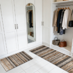 Three-piece kitchen rug set, non-slip and washable, abstract pattern kitchen hallway rug, soft and comfortable, suitable for sinks, floors, entrances, hallways and bathrooms. - Image 10