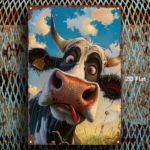 CIFbuy 1pc Metal Bull Head Wall Art, 2D Flat Cartoon Animal Sign Decorative Painting For Living Room, Man Cave, Bedroom, Kitchen Home D TikTok, TikTok, nting For Living Room, Man Cave, Bedroom Self-pickup Logiopics - Image 3