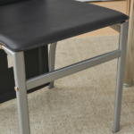 Same Code 02878244 5 Pieces Dining Table Set for 4, Kitchen Room Tempered Glass Dining Table, 4 Chairs, Black Table legs are silvery - Image 18