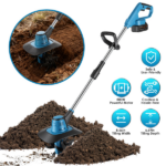 Cordless Tiller Cultivator,800W Electric Cordless Tiller Cultivator, 21V Battery Powered Soil Tiller with 6.69" Depth 8.66" Width, Handheld Garden Cultivator for Garden Yard Planting