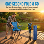Small Camp Chair 80x50x50 Blue - Image 5