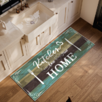Boho Kitchen Rug Sets 3 Pieces, Washable Kitchen Mats for Floor, Non Slip Soft Kitchen Area Rug Floor Mat for Kitchen, Laundry Room and Hallway (Teal, 20''x32''+20''x48''+20''x60'') - Image 6