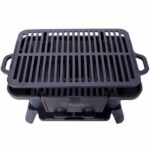 Oval Cast Iron Grill Outdoor, Portable Charcoal Grill and Tabletop Cast Iron Skillet - 100% Cast Iron, Enameled, Durable, Small Charcoal Grill, Camping Stove, Hibachi Grill - Image 10