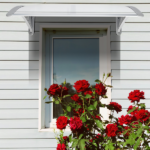 Same Code 26750828 HT-100 x 80 Household Application Door & Window Rain Cover Eaves Canopy White & Gray Bracket - Image 24