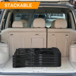 Replace 8542051 4pcs Injection Molding Classic Garden Plastic Folding Chair Black - Image 10
