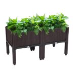 Mini Greenhouse with PE Cover, Indoor Outdoor Plant Gardening Green House for Garden Backyard, 36*18*33in, White - Image 26