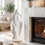 31.5" Virgin Mary Garden Statue, All-Weather MgO Religious Sculpture for Outdoor & Indoor Decor - Image 3