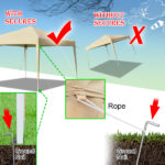3 x 3m Two Doors & Two Windows Practical Waterproof Right-Angle Folding Tent Khaki - Image 32