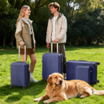 Non-TSA customs lock 4-in-1 PP trolley case, 16in, 20in, 24in, 28in PP, navy blue - Image 13