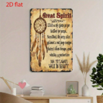 CIFbuy Retro Dream Catcher Wall Decor, 2D Flat Metal Art Plaque With Inspirational Poem, Spiritual Rustic Home Decoration TikTok, TikTok, Self-pickup Logiopics - Image 3