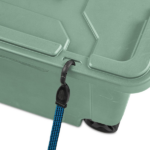 40 Gallon Durable Plastic Storage Tote with Latching Lid and Pull Handle, Green, 2 Pack (Shipment from Walmart) - Image 5